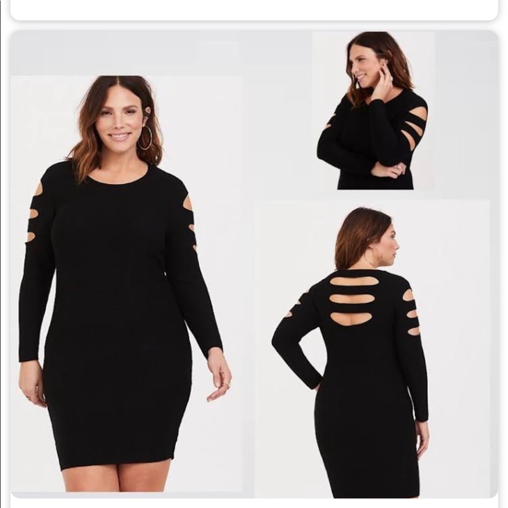 Torrid cut out sweater dress